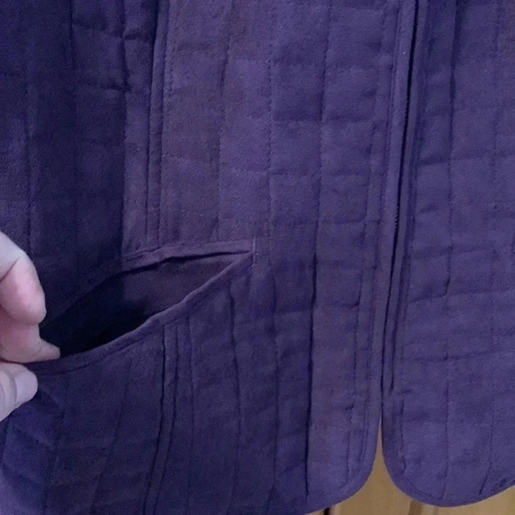 Christopher&Banks eggplant vest L - Picture 5 of 12